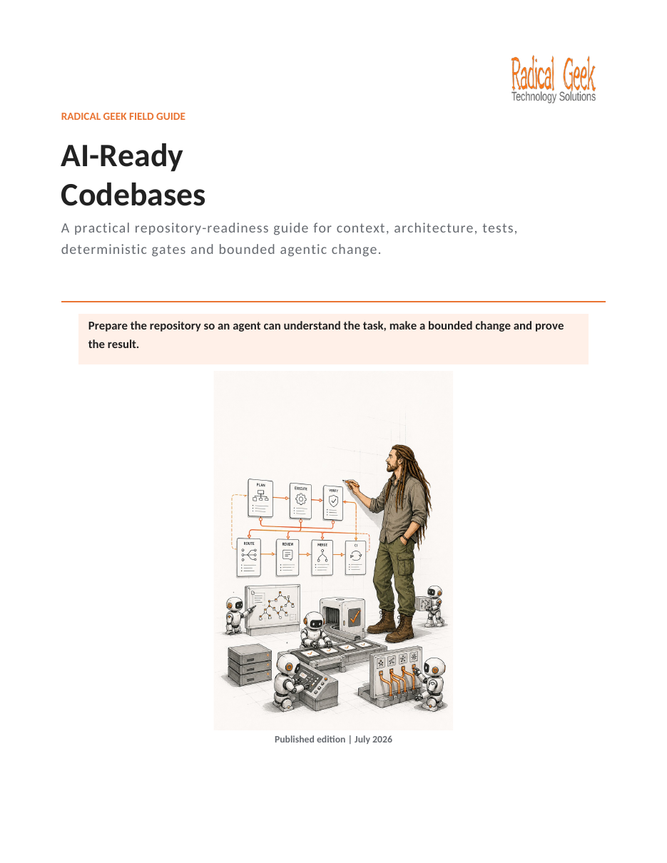 Cover of Radical Geek's Guide to AI-Ready Codebases