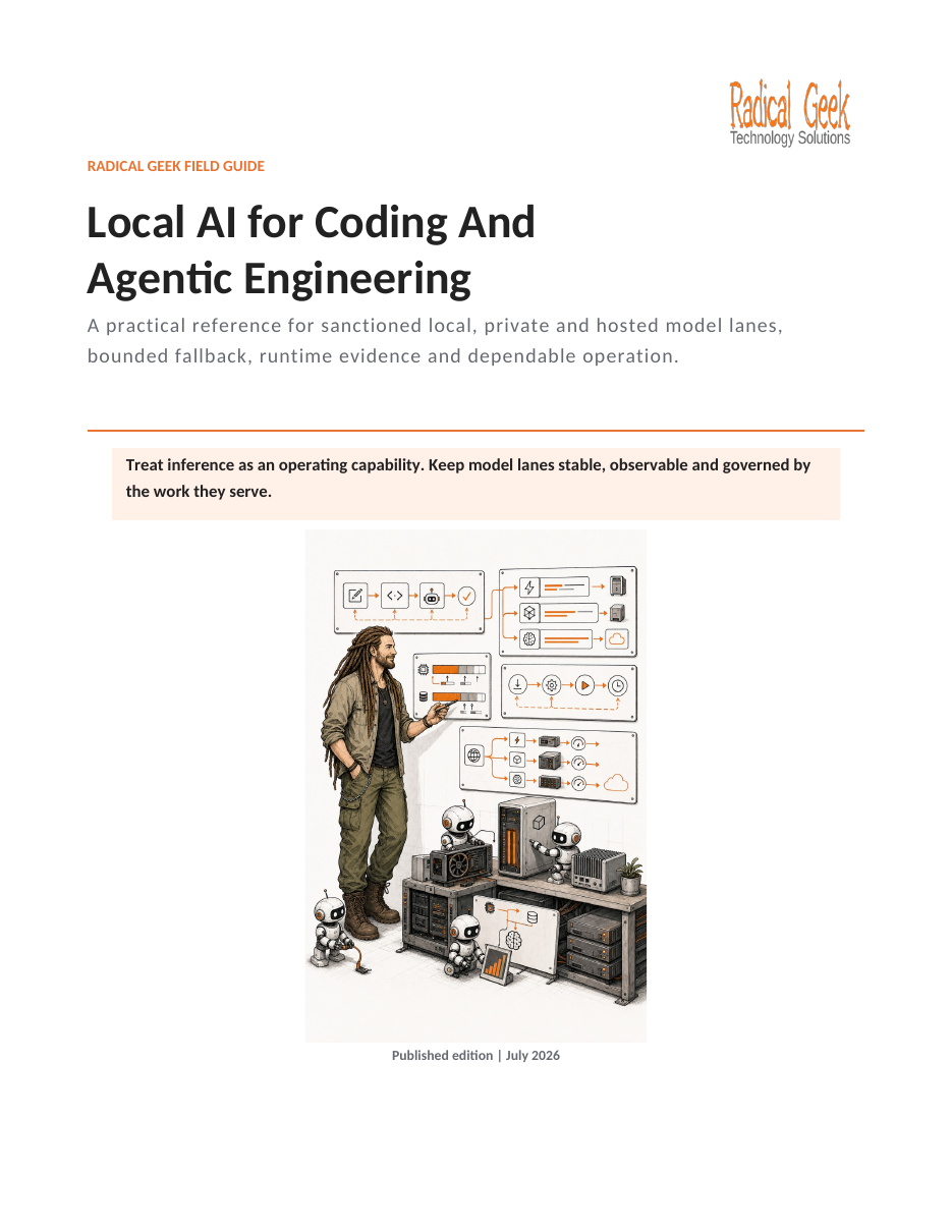 Cover of Radical Geek's Guide to Local AI for Coding And Agentic Engineering
